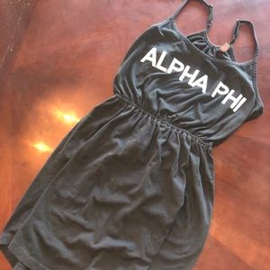 WORN ONCE Black Alpha Phi RacerBack Dress, SIZE S